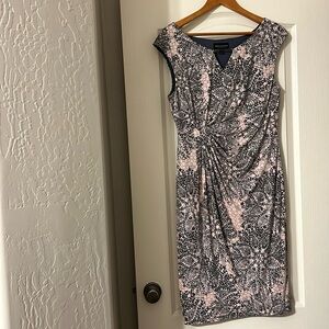 Connected apparel Pink & Gray Dress